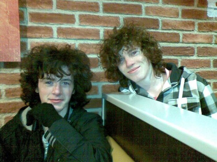 I'm The One Of The Left,the Guy On The Right Was Someone I Randomly Bumped Into In A Burger King Sitting Behind Me. I Think I Was About 15-17 A The Time