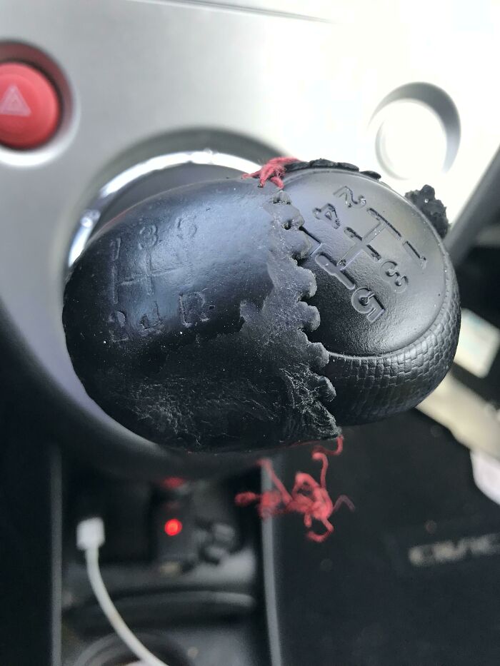 My Aging Shift Knob And A Perfectly Good One Lurking Underneath !