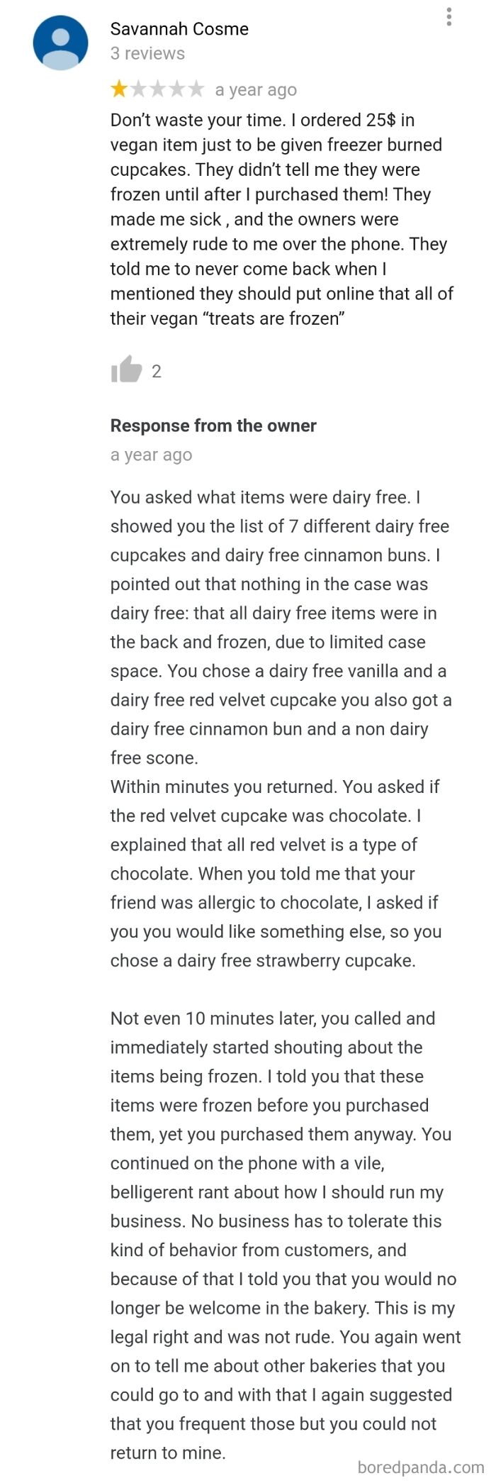 My Favorite Dedicated Gluten Free Bakery (That Also Has Nut Free, Vegan, And Dairy Free Options) And One Of The Only Bad Reviews I've Ever Seen For Them