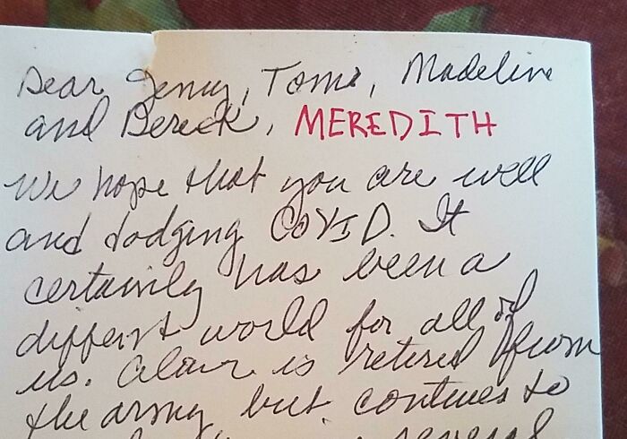 My Aunt Forgot I Existed (Yet Remembered My Brother-In-Law Who Has Only Been In The Family For A Year), So I Had To Add My Own Name To The Christmas Card