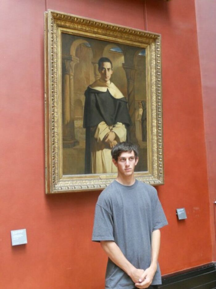 On Our Trip To Paris, My Friend Found Is Doppelgänger In The Louvre. Hilarity Ensued