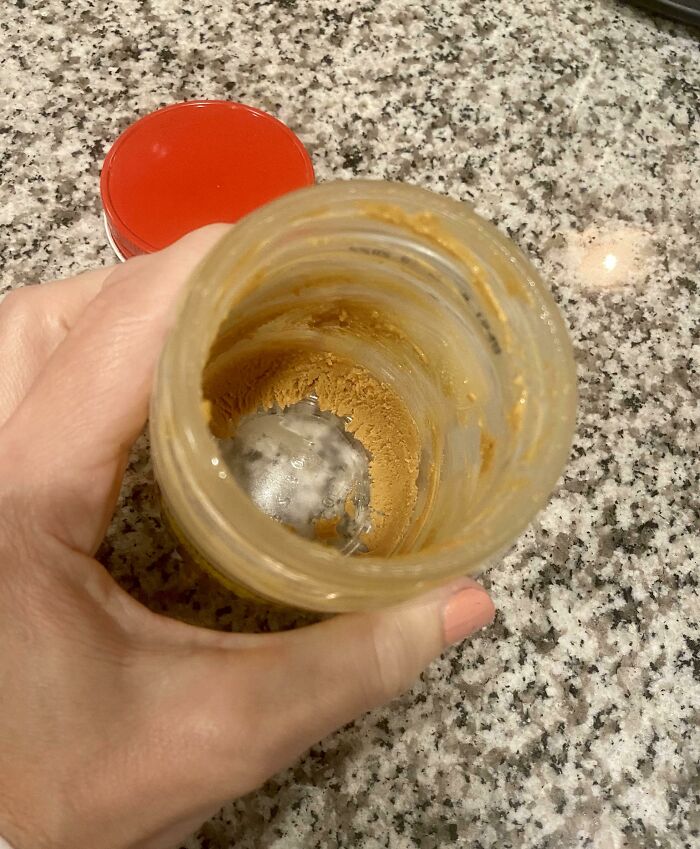 This Peanut Butter Jar My Husband Put Back In The Cupboard