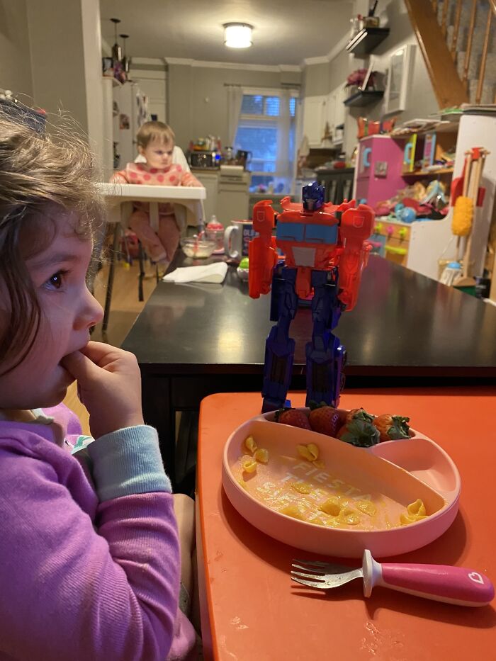 My Daughter Liked A Boy’s Transformer From Daycare. So Her Daycare Provider Bought Her One For Christmas