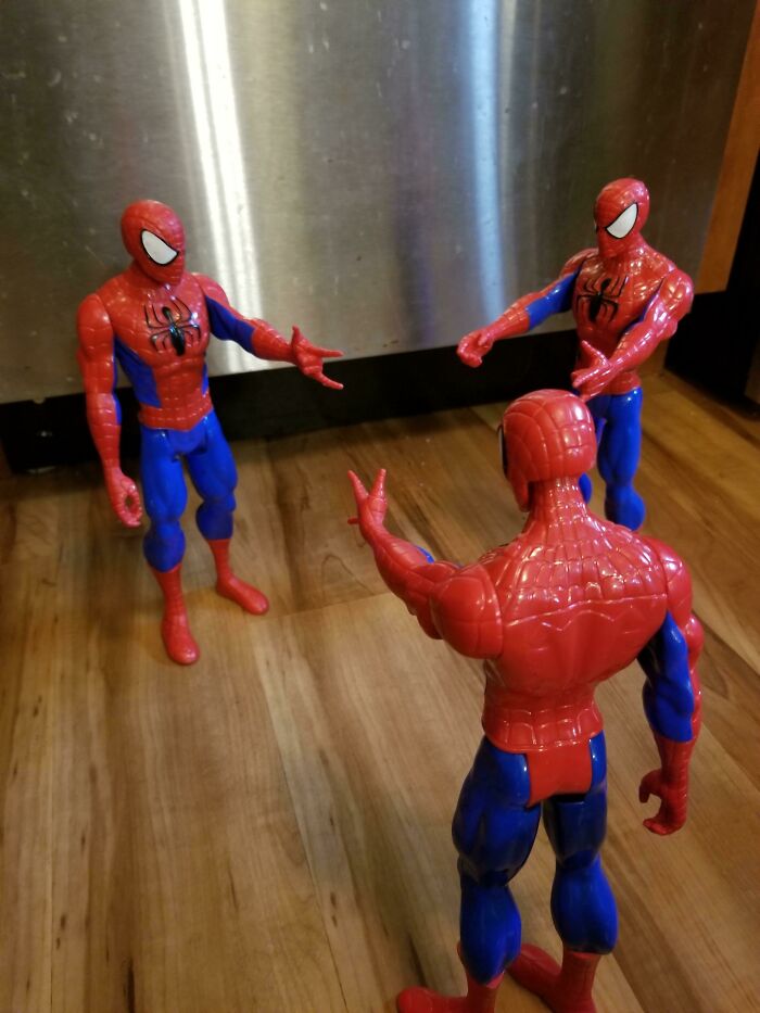 My Son Received 3 Spidermen For Christmas, So I Did What Needed To Be Done