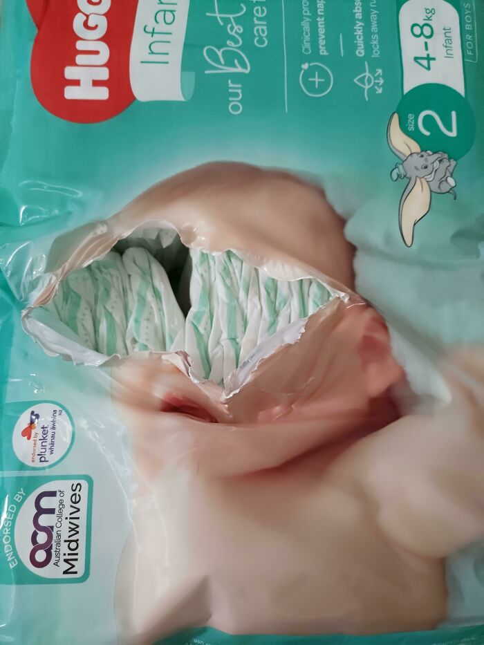The Way My Husband Opened This Bag Of Nappies
