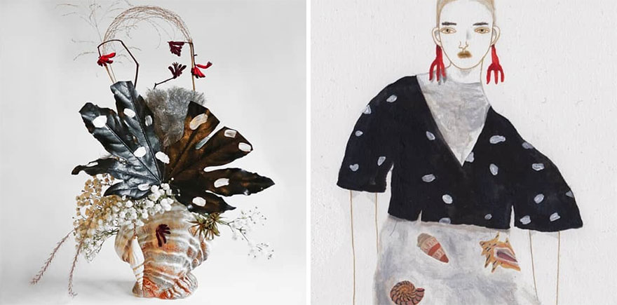 Artist Performs Floral Interpretations Of Great Works Of Art