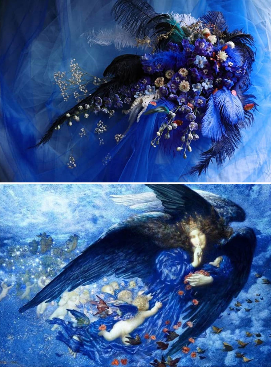 Artist Performs Floral Interpretations Of Great Works Of Art