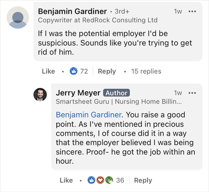 Boss Learns An Employee Is Looking For A New Job, Calls The Company To Give His Recommendation, Divides The Internet