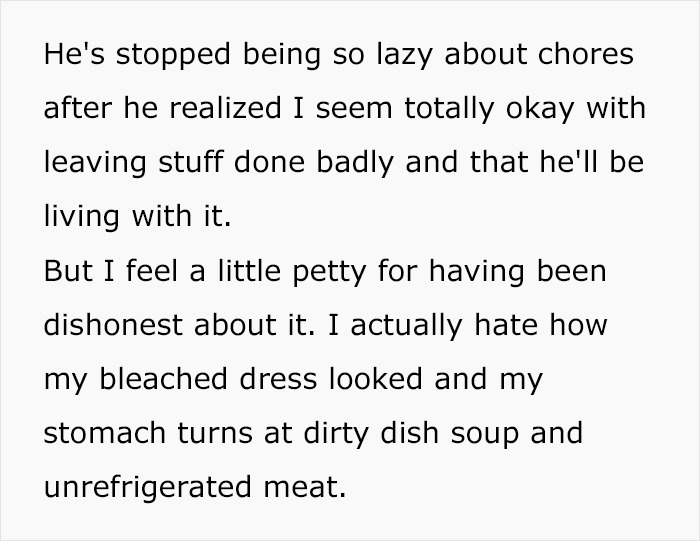 "AITA For My Petty Response To My Boyfriend's Purposeful Incompetence About Chores?"