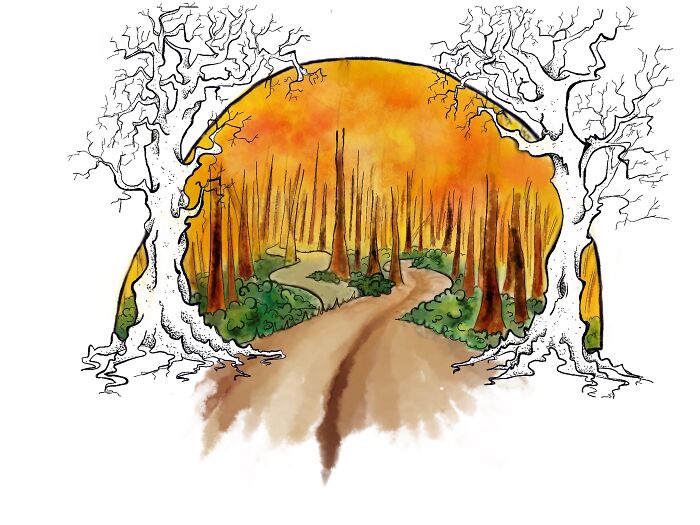 Illustration Prompt: “The Road Not Taken” - Robert Frost