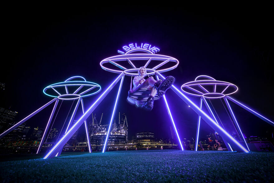 Artist Encourages Us To Think About The Big Questions Mid-Swing Artist Encourages Us To Think About The Big Questions Mid-Swing