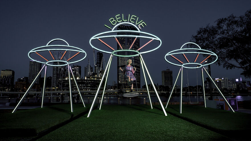 Artist Encourages Us To Think About The Big Questions Mid-Swing Artist Encourages Us To Think About The Big Questions Mid-Swing