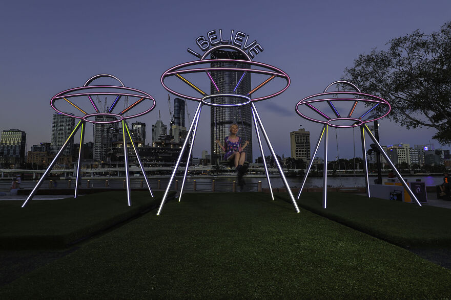 Artist Encourages Us To Think About The Big Questions Mid-Swing Artist Encourages Us To Think About The Big Questions Mid-Swing