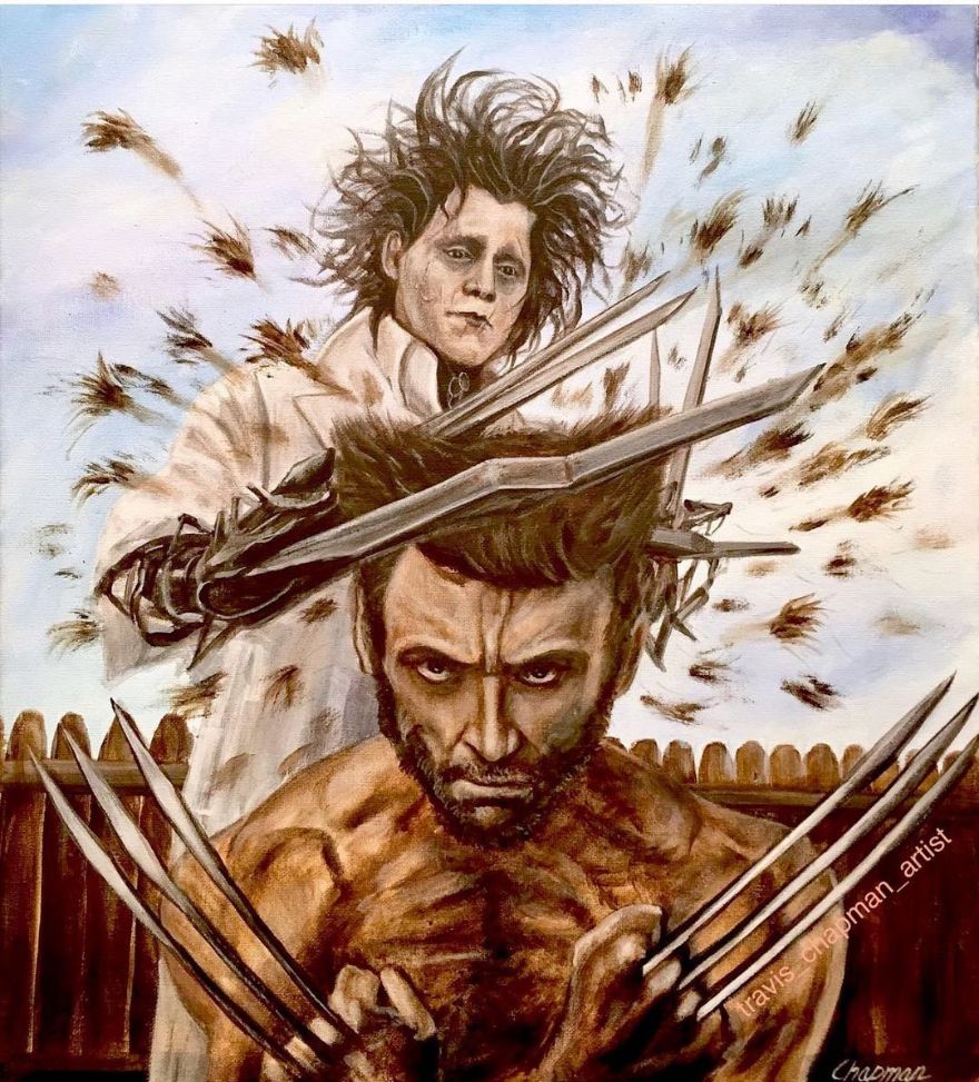 Artist Does Trolling Pop Culture Characters In His Paintings