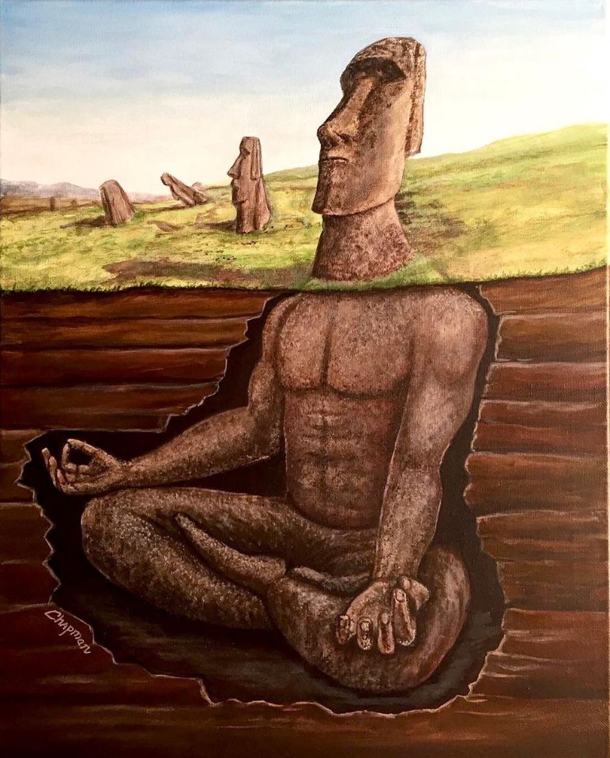 Artist Does Trolling Pop Culture Characters In His Paintings