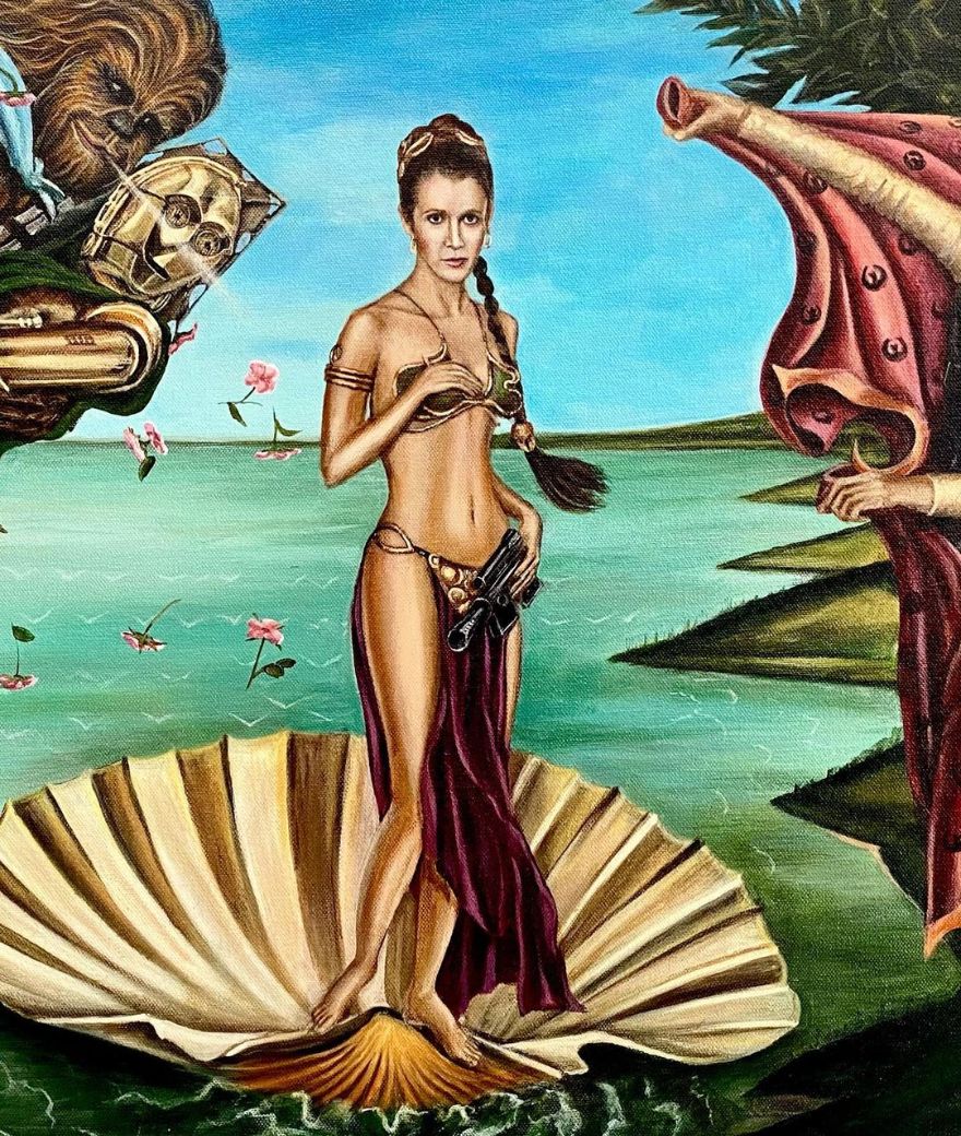 Artist Does Trolling Pop Culture Characters In His Paintings