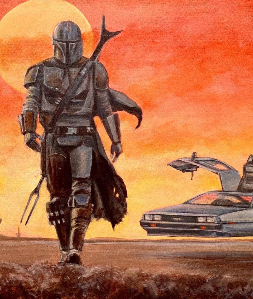 Artist Does Trolling Pop Culture Characters In His Paintings