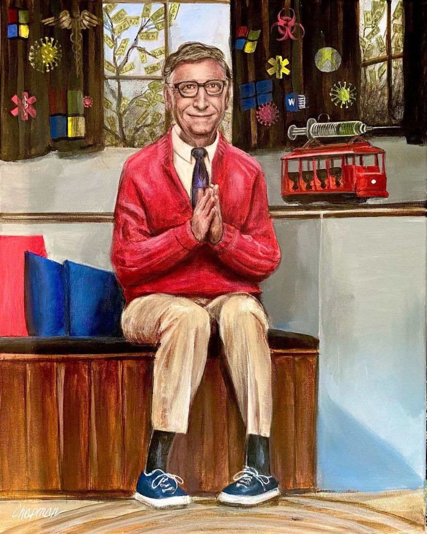 Artist Does Trolling Pop Culture Characters In His Paintings