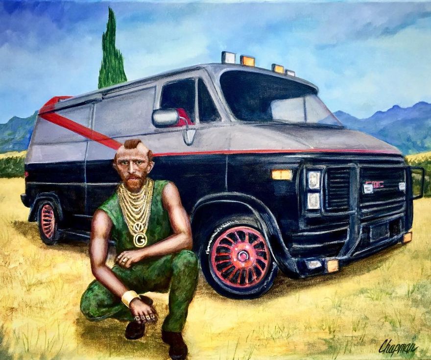 Artist Does Trolling Pop Culture Characters In His Paintings