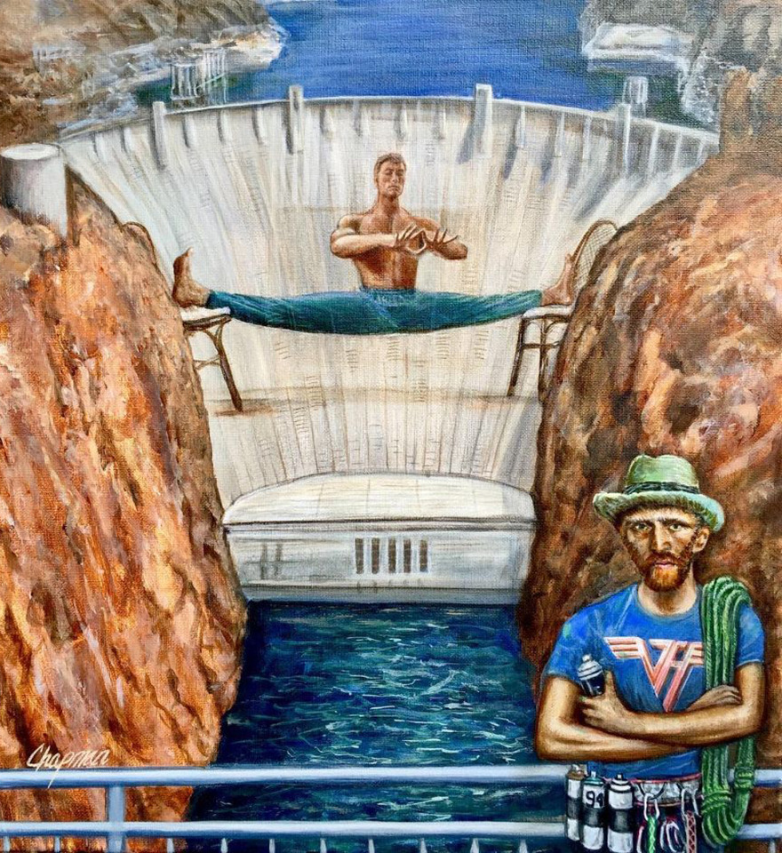 Artist Does Trolling Pop Culture Characters In His Paintings