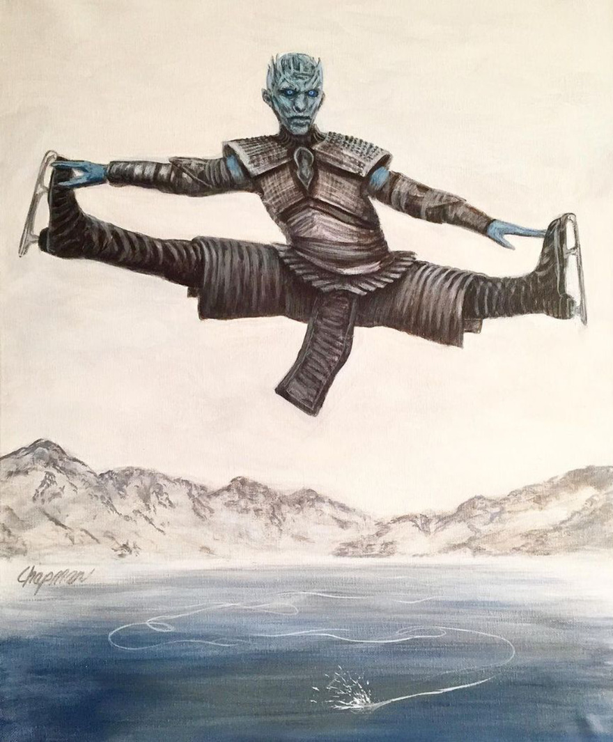 Artist Does Trolling Pop Culture Characters In His Paintings