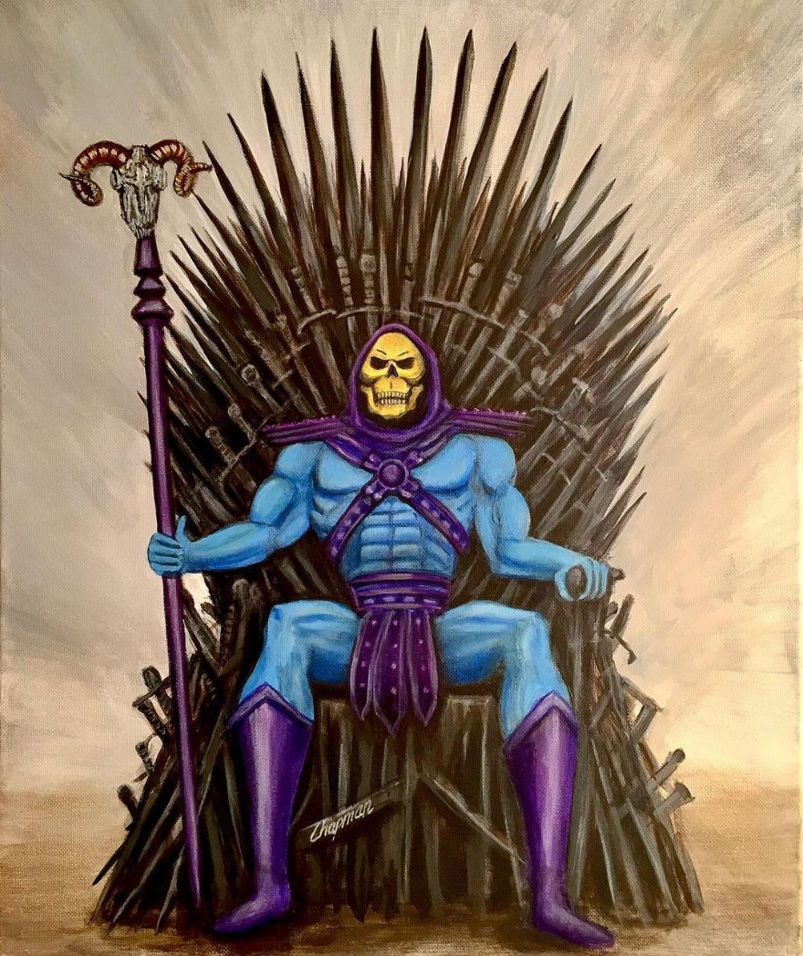 Artist Does Trolling Pop Culture Characters In His Paintings