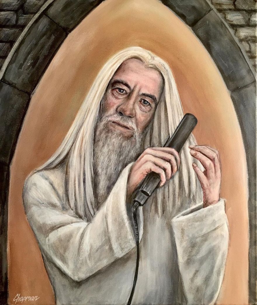 Artist Does Trolling Pop Culture Characters In His Paintings