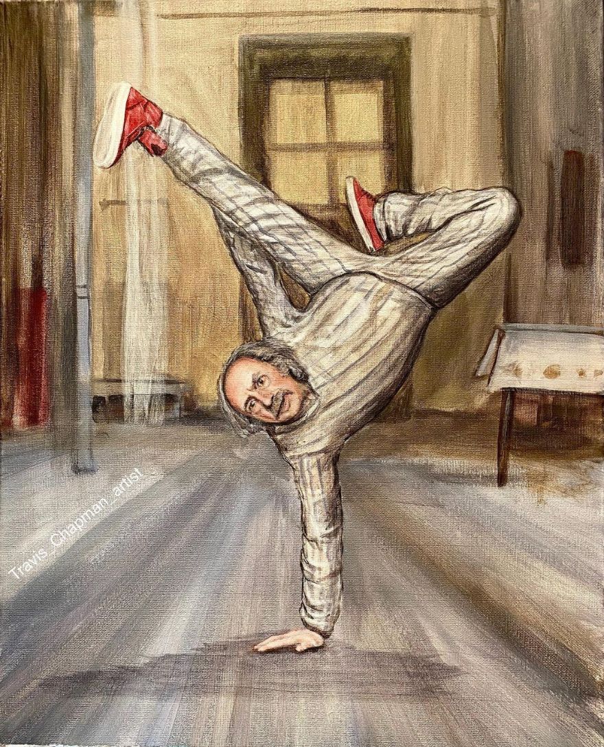 Artist Does Trolling Pop Culture Characters In His Paintings