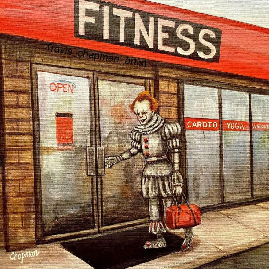 Artist Does Trolling Pop Culture Characters In His Paintings