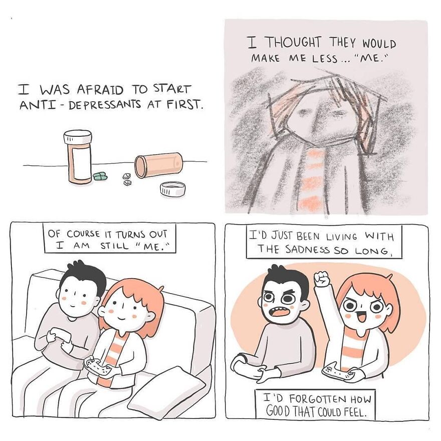 Artist Makes Comics That Perfectly Describe What It's Like To Have Depression And Anxiety (New Pics)