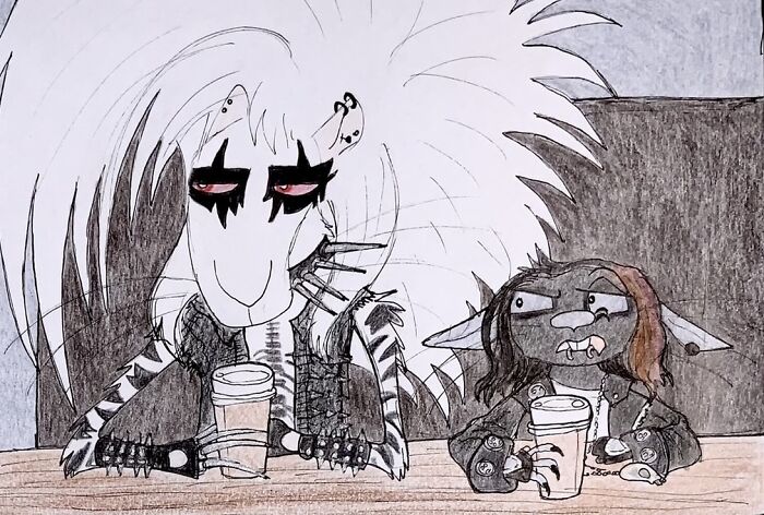 My Comic Characters Deathrock Rat And Goth Mouse