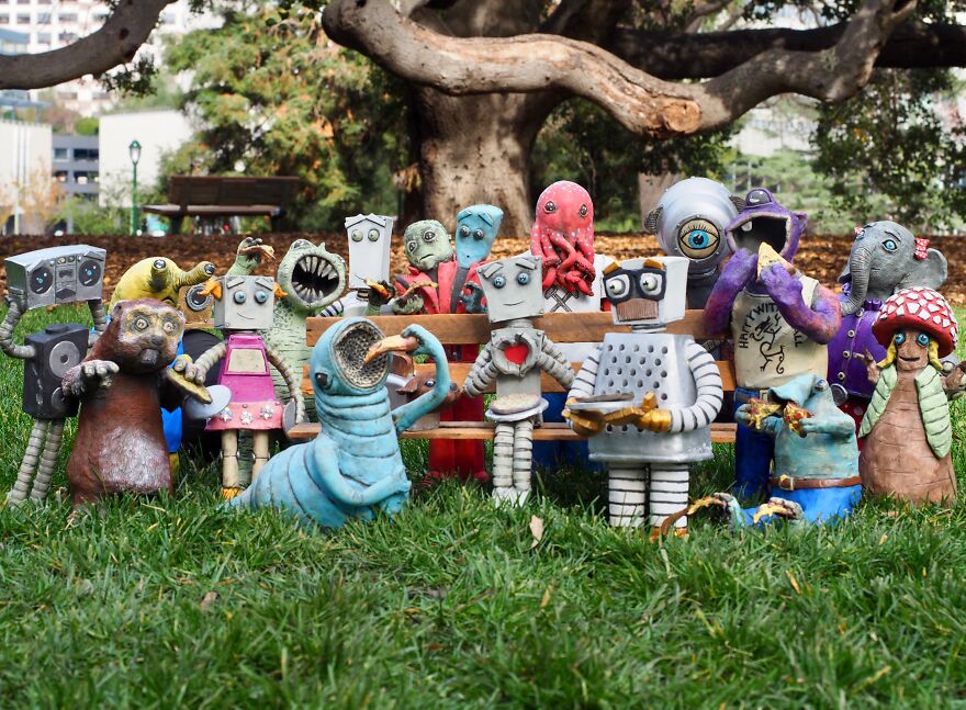 I Use My Ceramic Robot Sculptures To Tell Longer Narratives About Kindness, And What It Really Means To Be Super.