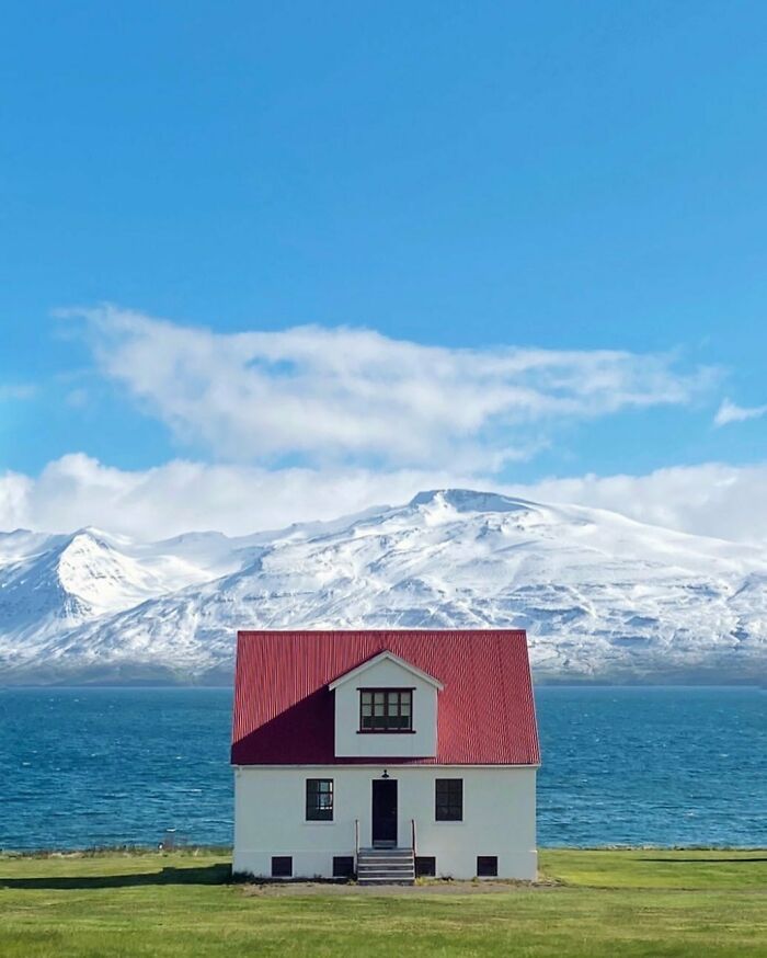 Pueblo de Hauganes Eyjafjörður, Islandia Est. 1882