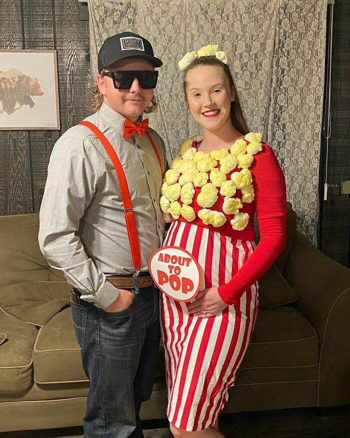 Halloween From The Popcorn Box, The Popcorn Man And Our Little Popcorn Kernel