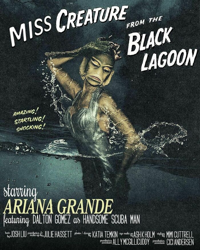 Ariana Grande As The Creature From Creature From The Black Lagoon