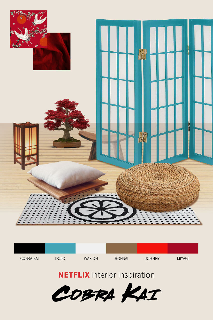 We Created 8 Interior Design Moodboards Inspired By Popular Netflix Shows We Created 8 Interior Design Moodboards Inspired By Popular Netflix Shows