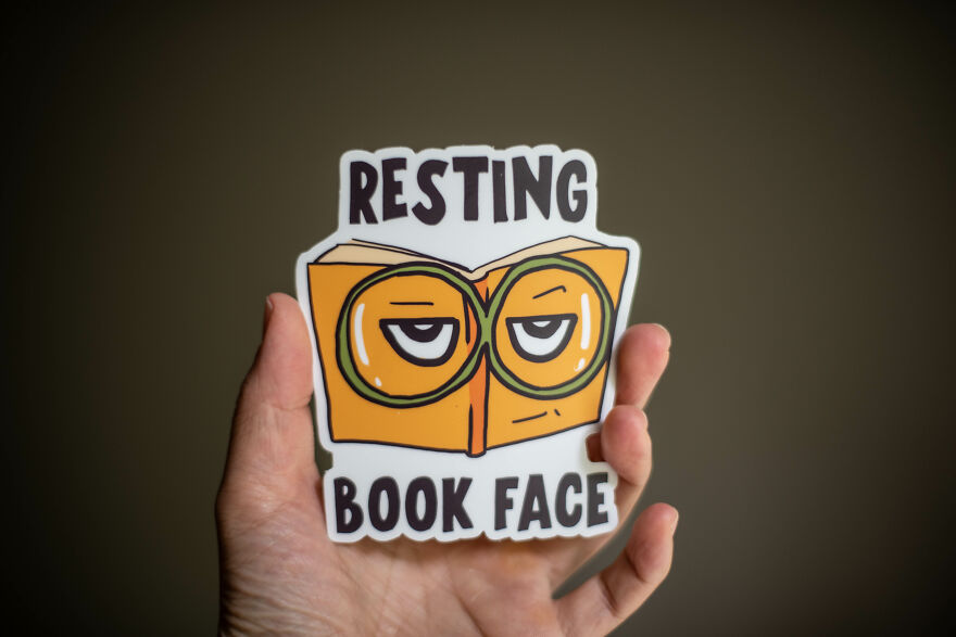 I Made These Stickers For My Library.