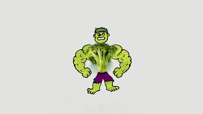 Hulk Likes Broccoli