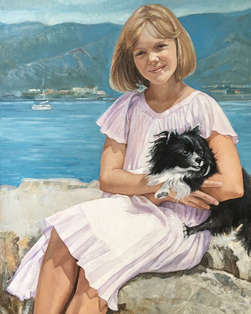 Girl With A Dog