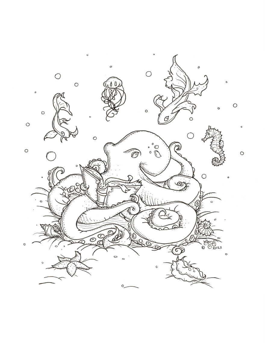 I Drew 41 Illustrations Over 2 Years For My Self-Published Coloring Book. Now I Can't Quit Doodling! (12+ Pictures) I Drew 41 Illustrations Over 2 Years For My Self-Published Coloring Book. Now I Can't Quit Doodling! (12+ Pictures)