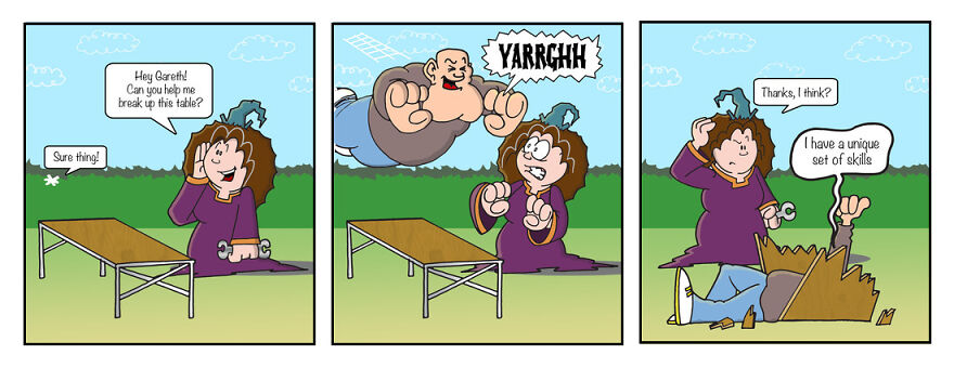 I Created A Cartoon Strip Of My Best Friend's Life To Recover From Depression