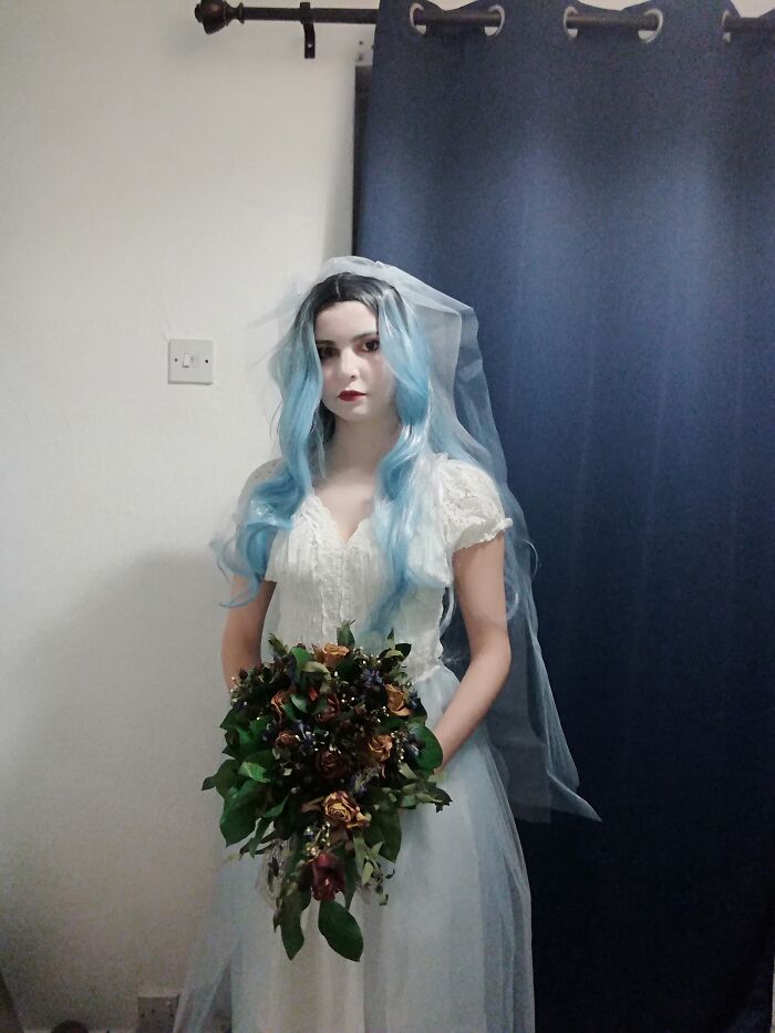 Handmade Corpse Bride. I Used My Wedding Flowers From The Beginning Of October