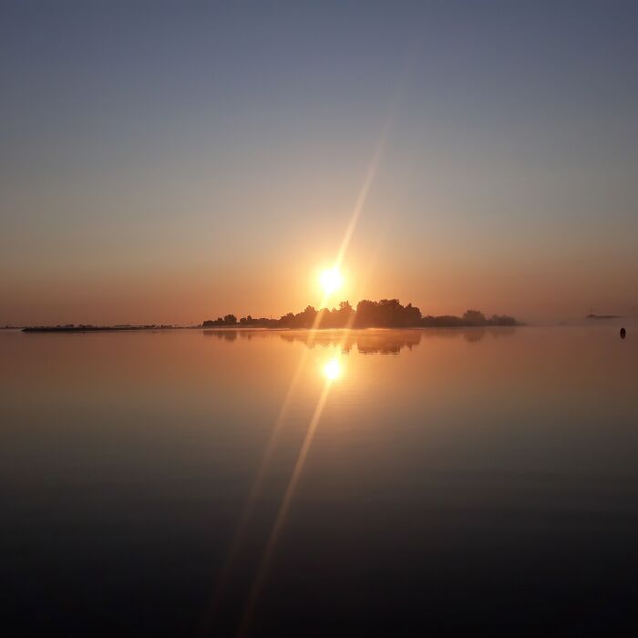 Sunrise Over The Lake