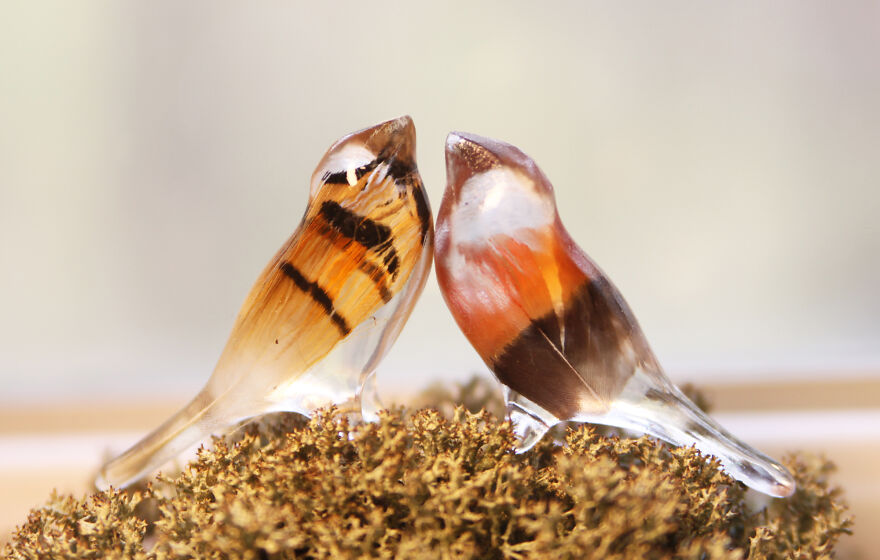 My Studio Makes Transparent Animal Sculptures With Pieces Of Nature Inside My Studio Makes Transparent Animal Sculptures With Pieces Of Nature Inside