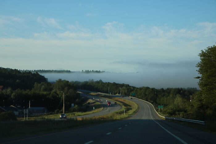 Fog Blanketing The Vt/Nh Mountains In Early August. I Just Moved Up Here And Photos Cannot Do It Justice.