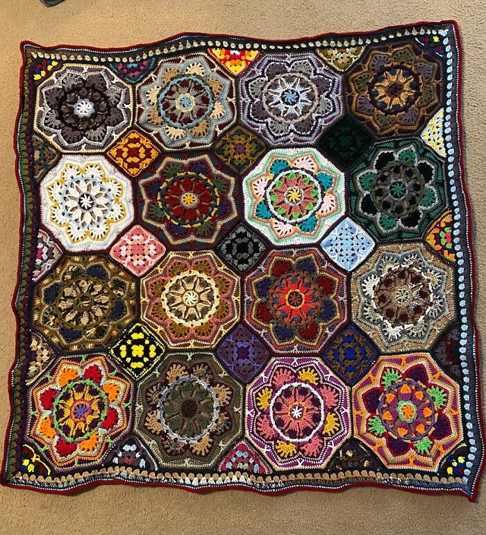 Harry Potter Persian Tile Crochet Blanket