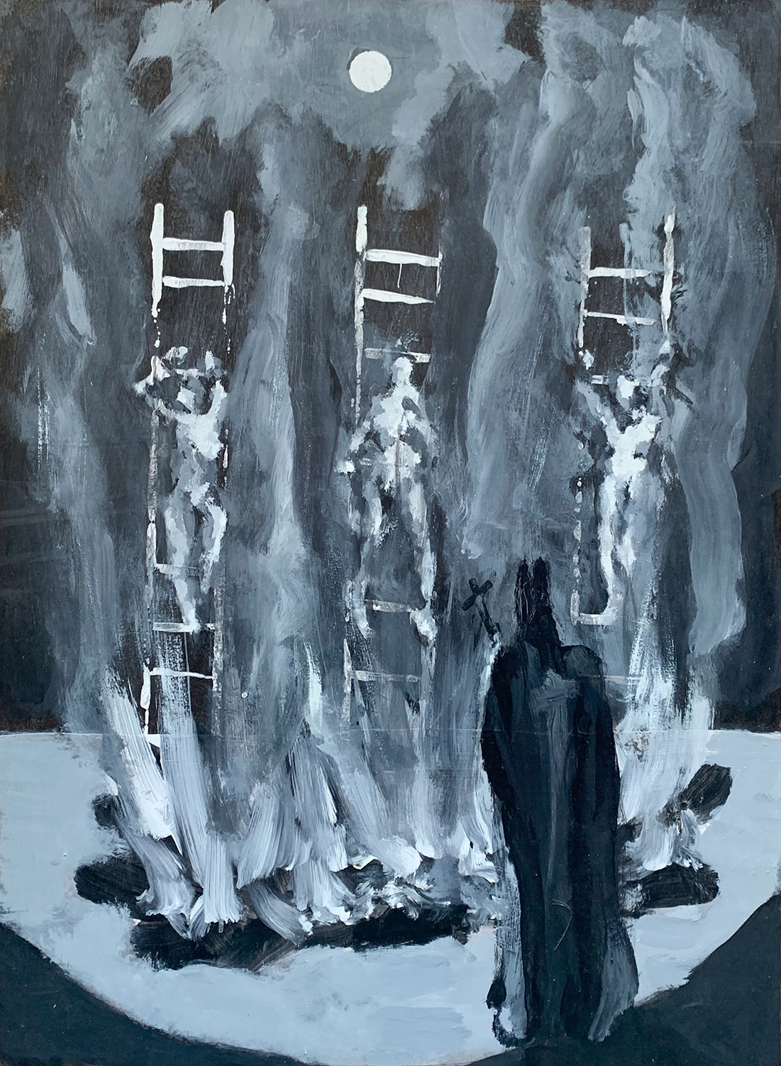 Artist Who Just Celebrated His 90th Birthday Exhibits His Dark Occult Works For First Time At The Witchcraft Museum In Cleveland