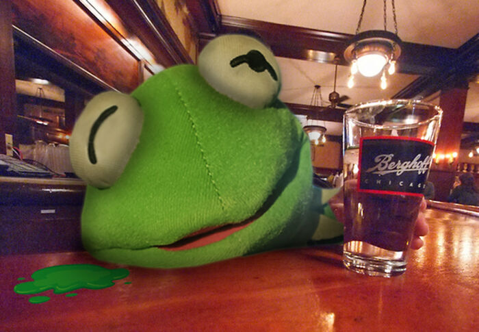Go Out For One Drink, They Said. #vomitthefrog