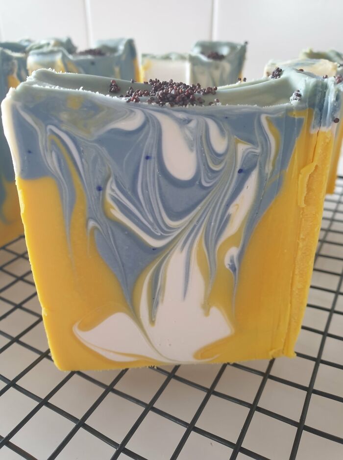 Lemon Blueberry Cold Process Soap
