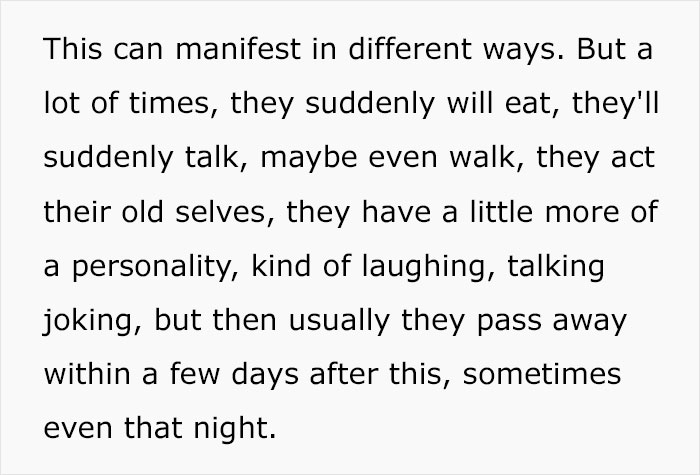 It Appears That There Are 2 Unexplainable Things That Often Occur Before Patients Pass Away And This Nurse Went Viral For Sharing This It Appears That There Are 2 Unexplainable Things That Often Occur Before Patients Pass Away And This Nurse Went Viral For Sharing This